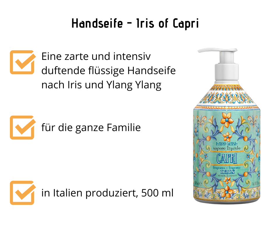 flüssige Handseife - Iris of Capri, Rudy - Kosmetika - Apotheke Zaversky