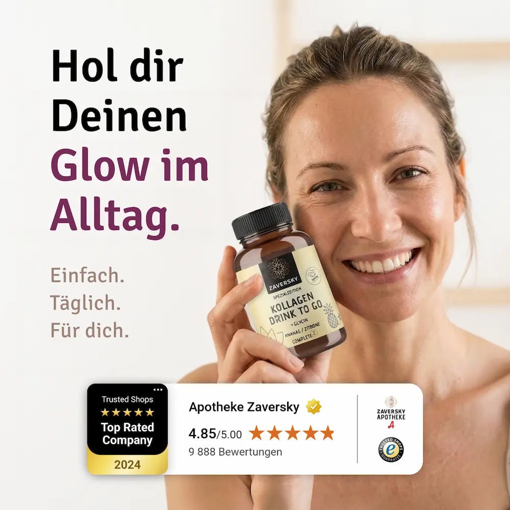 Kollagen Drink to Go – SPEZIALEDITION Ananas/Zitrone + Glycin - Apotheke Zaversky