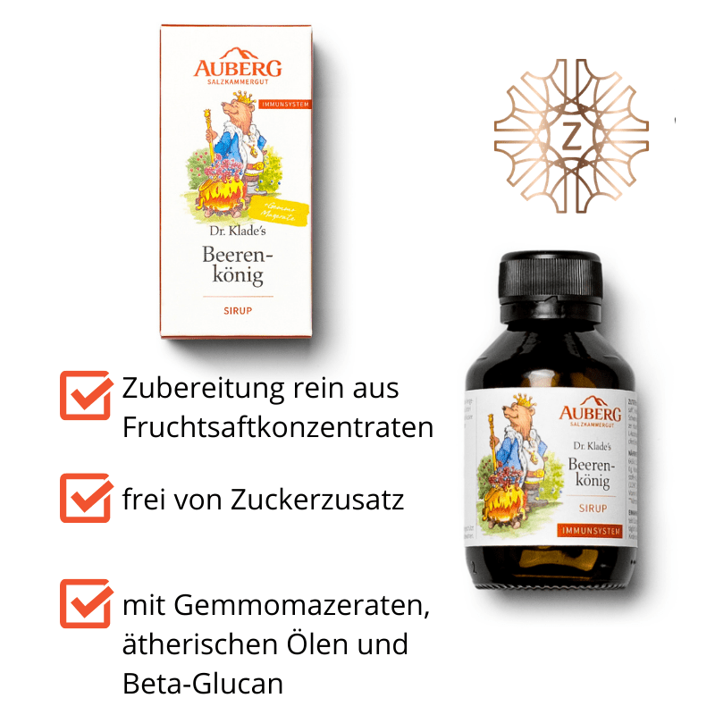 Beerenkönig - Sirup für das Immunsystem - Hausapotheke - Apotheke Zaversky