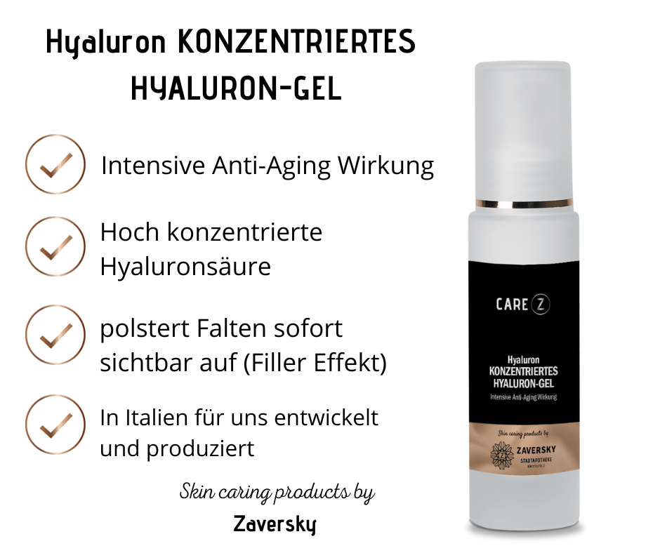 Hyaluron KONZENTRIERTES HYALURON - GEL intensive Anti - Aging Wirkung - Kosmetika - Apotheke Zaversky