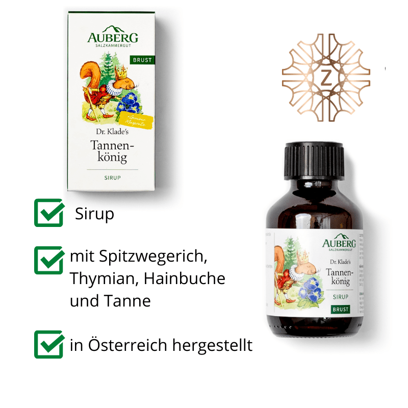 Tannenkönig - Sirup mit Spitzwegerich - Hausapotheke - Apotheke Zaversky