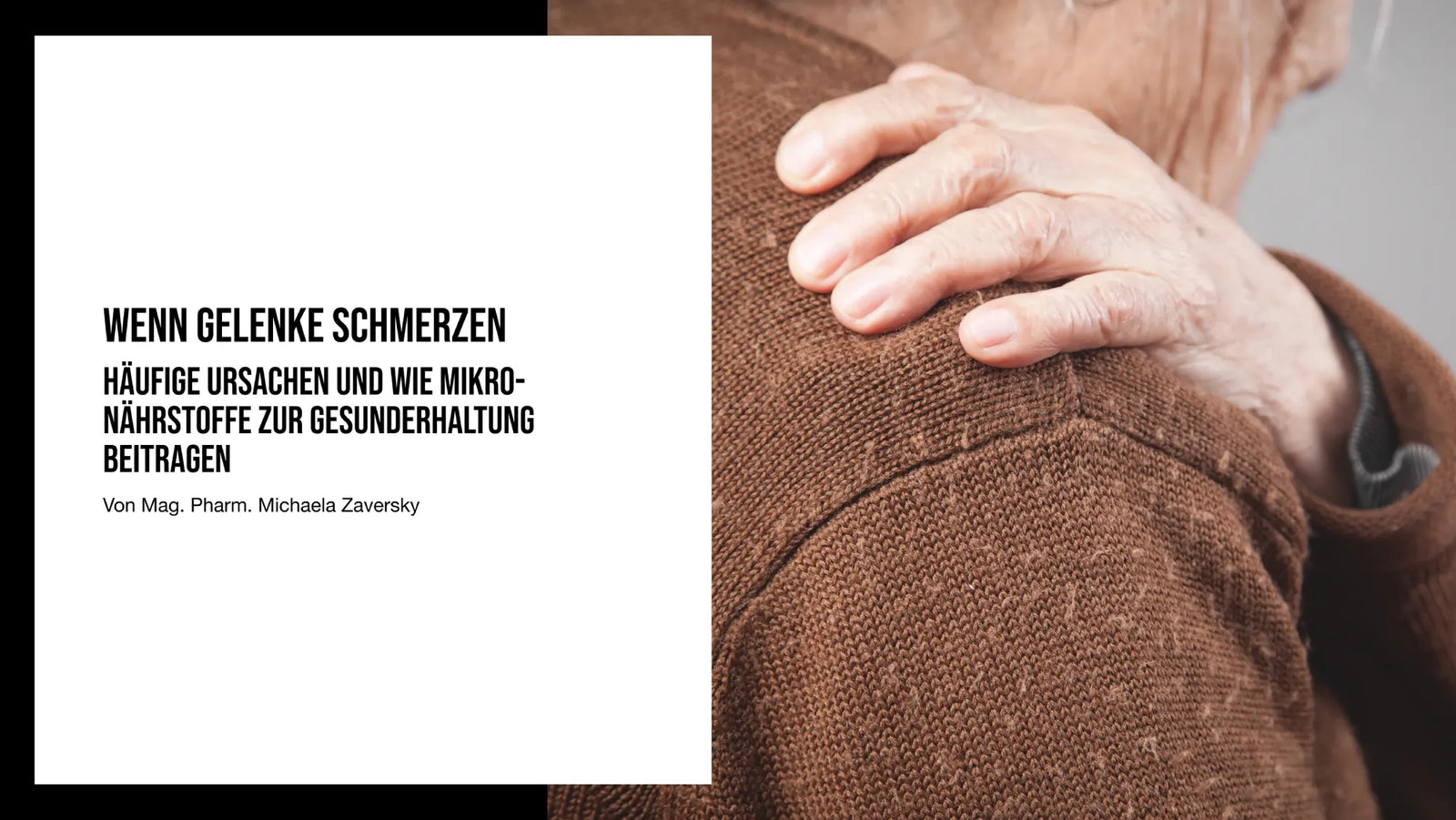 Wenn Gelenke schmerzen: Häufige Ursachen und wie Mikronährstoffe zur Gesunderhaltung beitragen