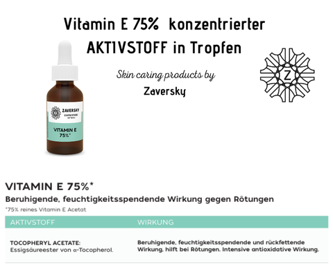Vitamin E 75% konzentrierter AKTIVSTOFF in Tropfen CareZ bei Apotheke Zaversky