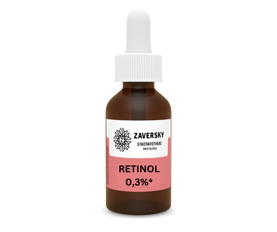 Retinol 0,3% hoch konzentrierter AKTIVSTOFF in Tropfen CareZ bei Apotheke Zaversky