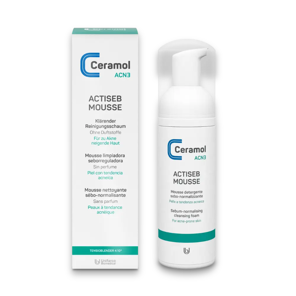 Actiseb Mousse - Ceramol ACN3 - Klärender Reinigungsschaum für Akne