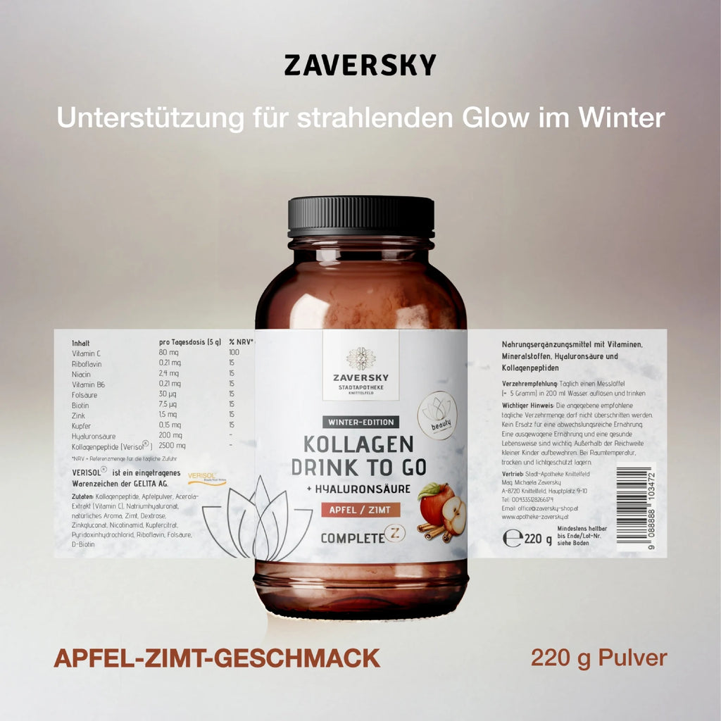 WINTER EDITION Apfel/Zimt - Gratisprodukt Frohe Weihnachten bei Apotheke Zaversky