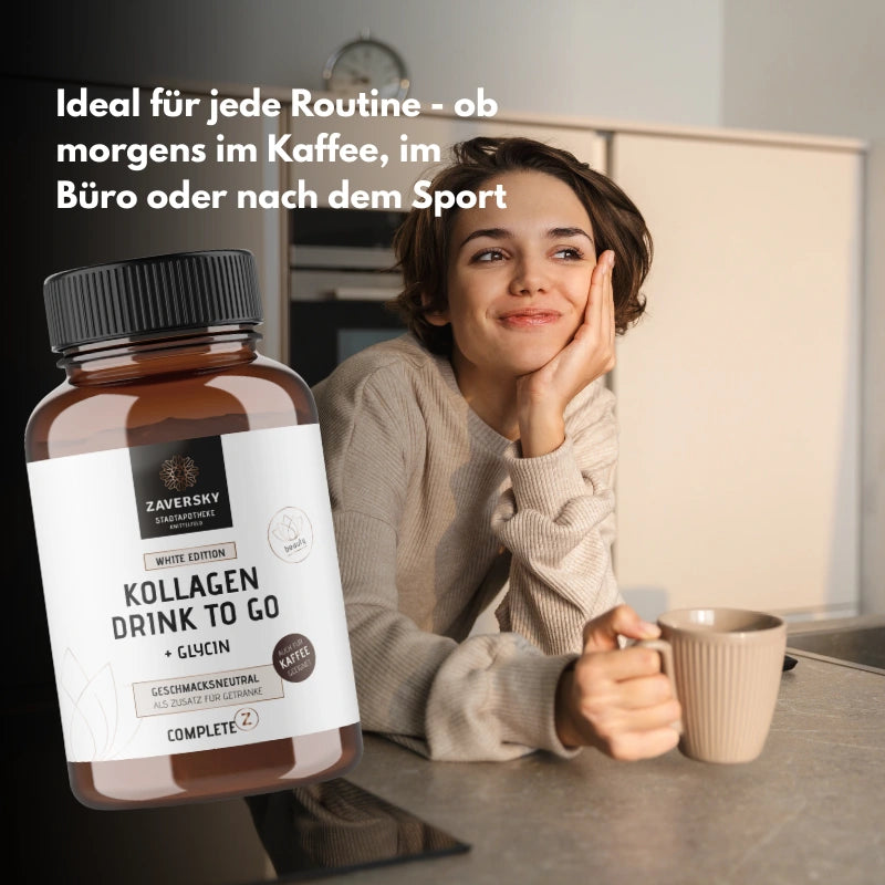 Kollagen Drink to Go "White Edition" (52 Portionen, geschmacksneutral) bei Apotheke Zaversky