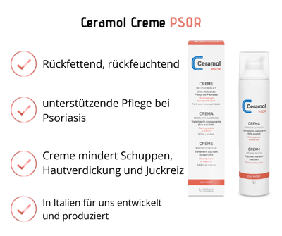Ceramol PSOR Creme – Pflege bei Psoriasis & verdickter Haut - Kosmetika - Apotheke Zaversky