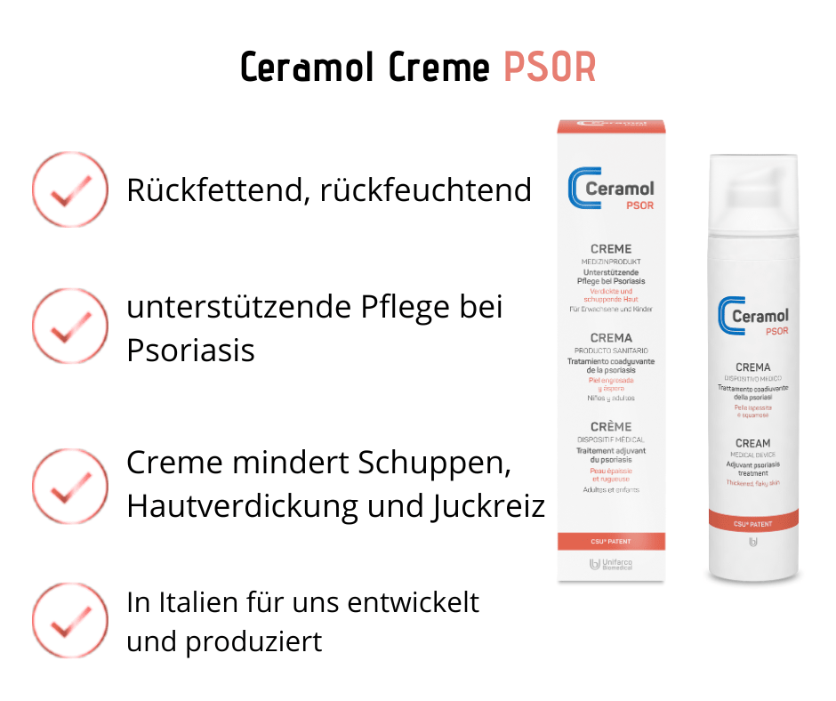 Ceramol PSOR Creme – Pflege bei Psoriasis & verdickter Haut - Kosmetika - Apotheke Zaversky