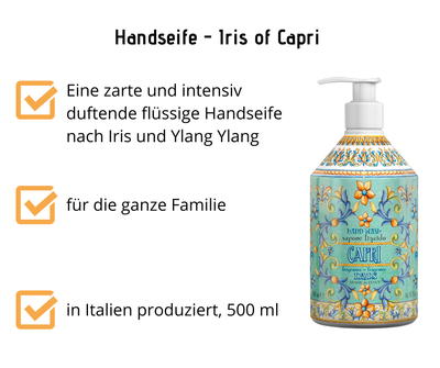 flüssige Handseife - Iris of Capri, Rudy - Kosmetika - Apotheke Zaversky