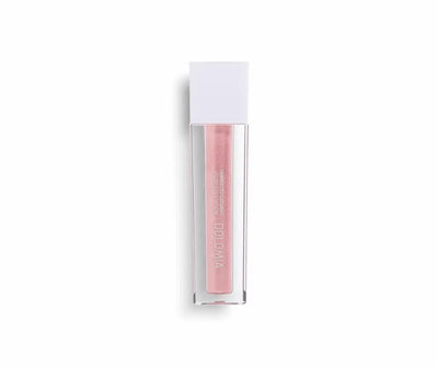 Dolomia Glow Eyeshadow Ombretto Liquido, flüssiger Lidschatten in schimmerndem Rosé, transparenter Applikator mit weißer Kappe, Vorderansicht