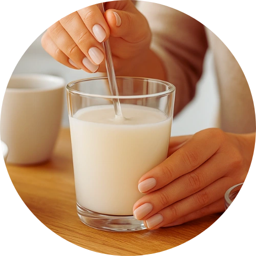 Kollagen von Zaversky löst sich schnell auf und kann mit Wasser, Kaffee oder Joghurt vermengt werden