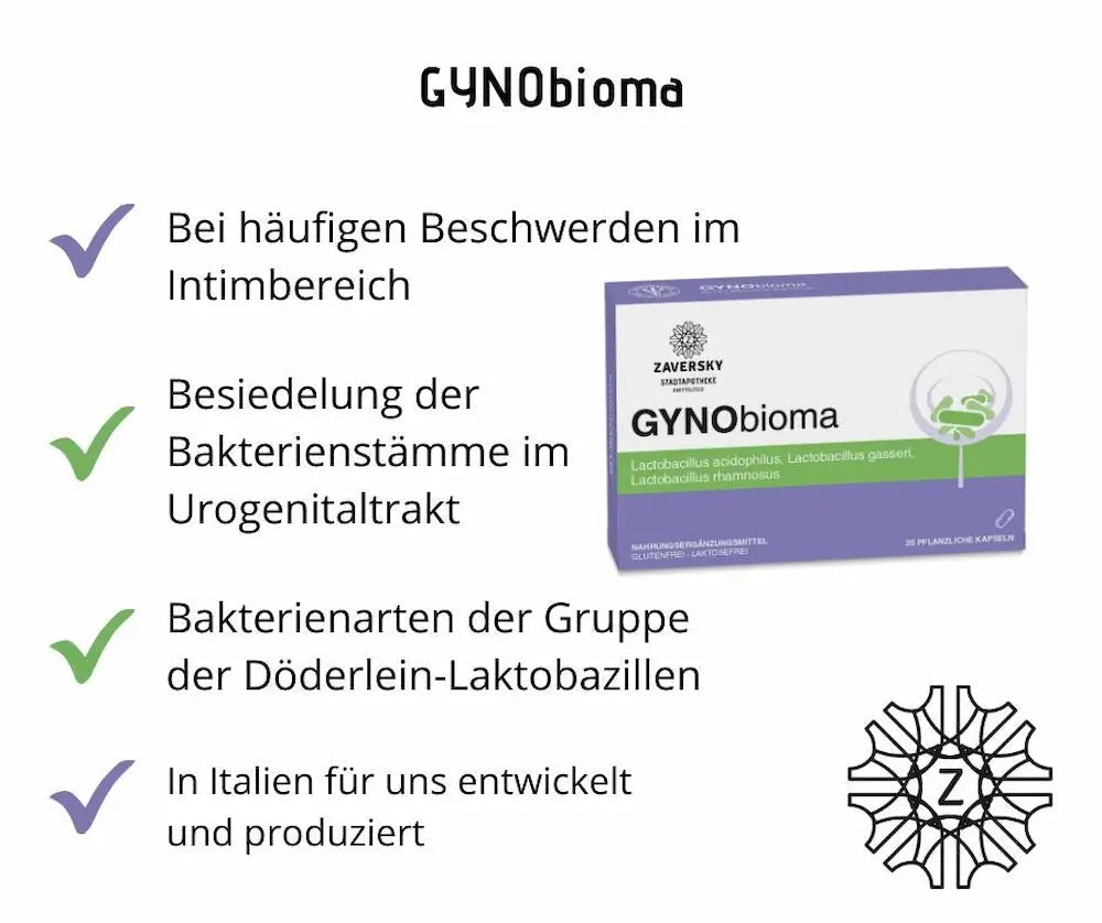 GYNObioma - Nahrungsergänzung - Apotheke Zaversky