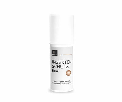 Zaversky Insektenschutz Spray Forte mit Wirkstoff Icaridin in weißer Sprühflasche, Vorderansicht der Stadtapotheke Knittelfeld