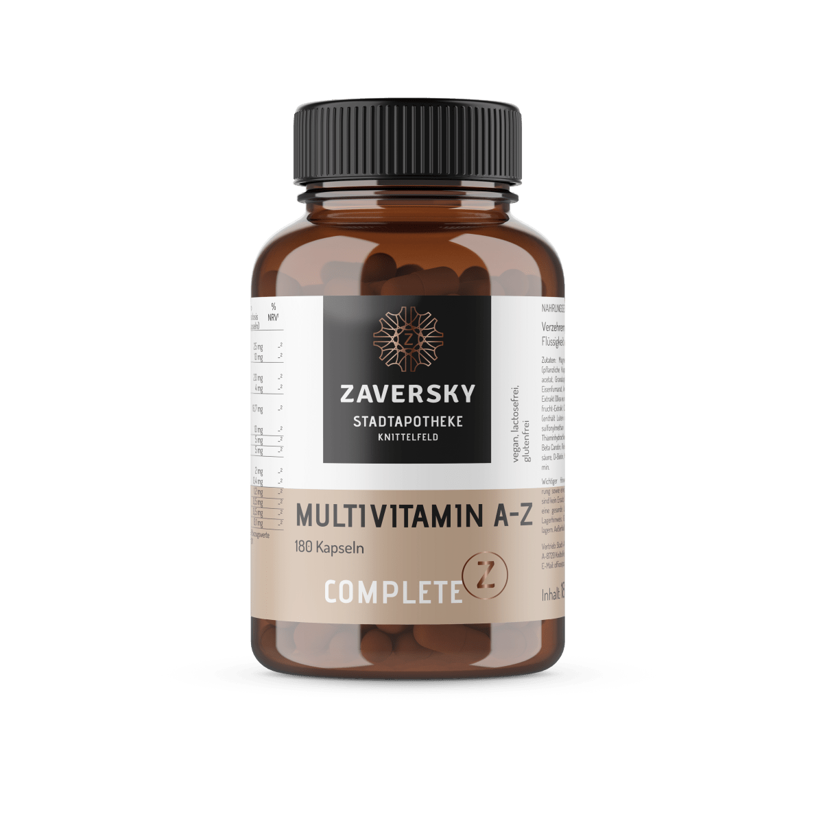 Multivitamin A - Z - 180 Stück für 90 Tage - Nahrungsergänzung - Apotheke Zaversky