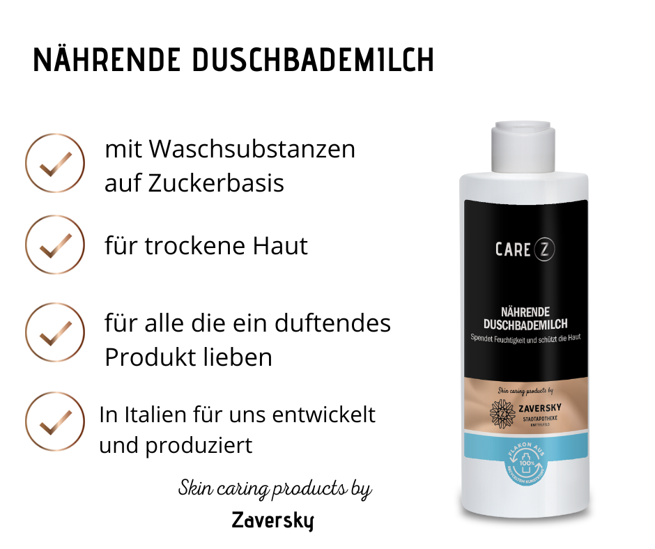 Nährende Duschbademilch CareZ bei Apotheke Zaversky