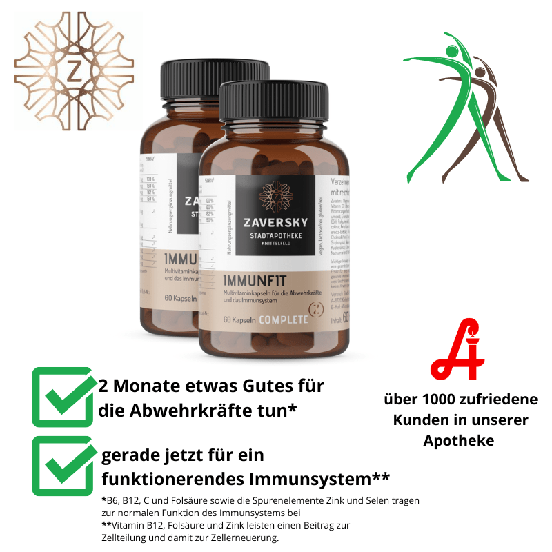 Immunfit - für die Abwehrkräfte und das Immunsystem - Nahrungsergänzung - Apotheke Zaversky