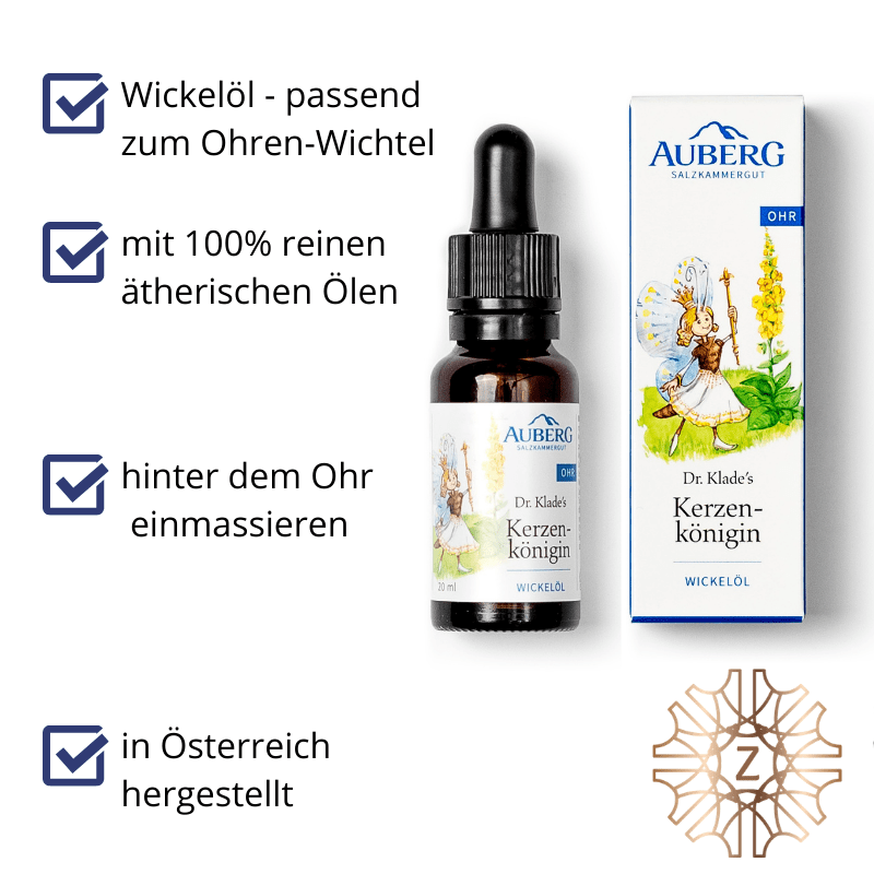 Kerzenkönigin - Wickelöl für den Ohr - Wichtel - Hausapotheke - Apotheke Zaversky