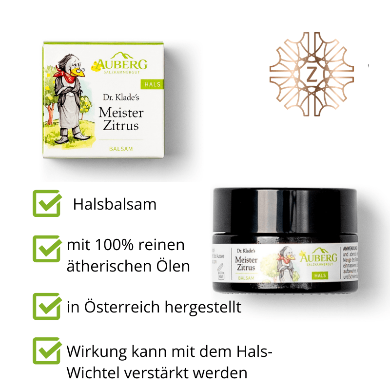 Meister Zitrus - Halsbalsam - Hausapotheke - Apotheke Zaversky