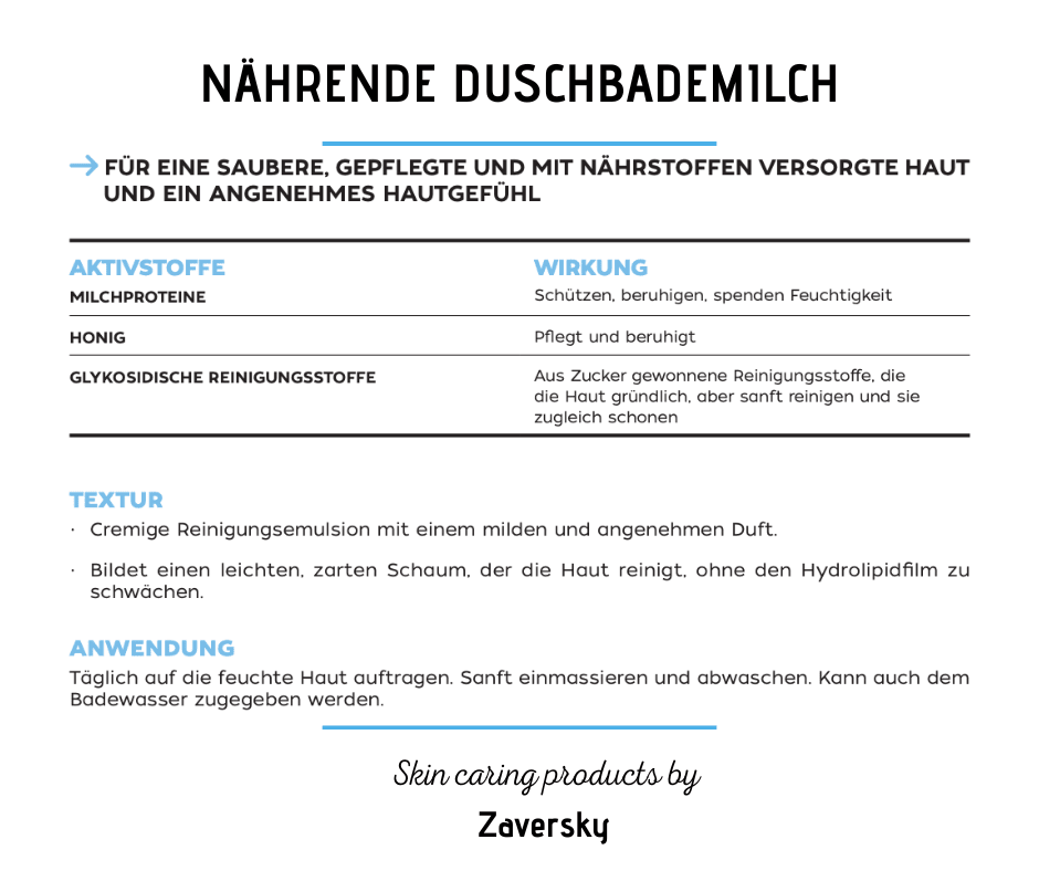Nährende Duschbademilch CareZ - 300 ml - Kosmetika - Apotheke Zaversky