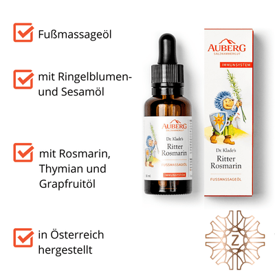 Ritter Rosmarin - Fußmassageöl - Hausapotheke - Apotheke Zaversky