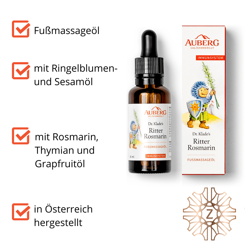 Ritter Rosmarin - Fußmassageöl - Hausapotheke - Apotheke Zaversky