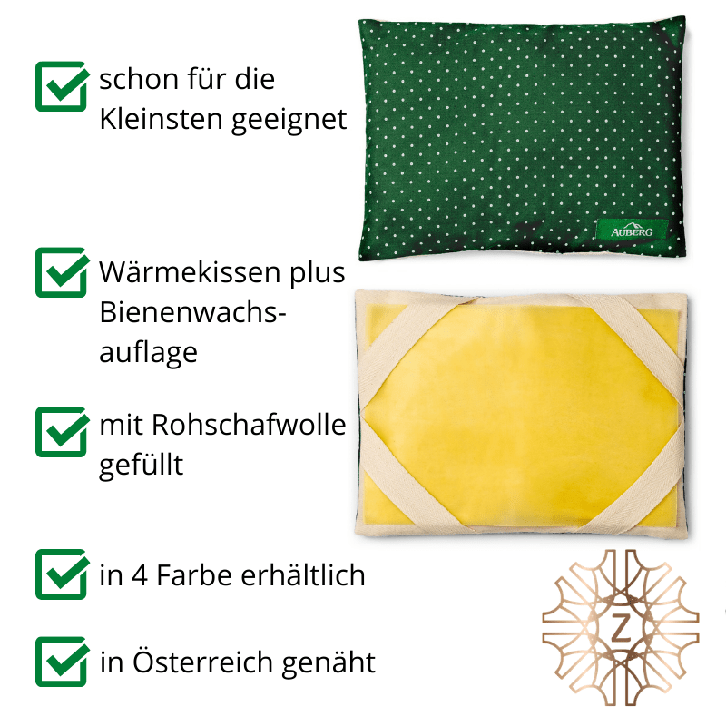 Wichtelkissen - Wärmekissen mit Bienenwachsauflage - Pink - Hausapotheke - Apotheke Zaversky